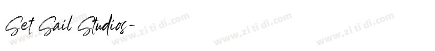 Set Sail Studios字体转换